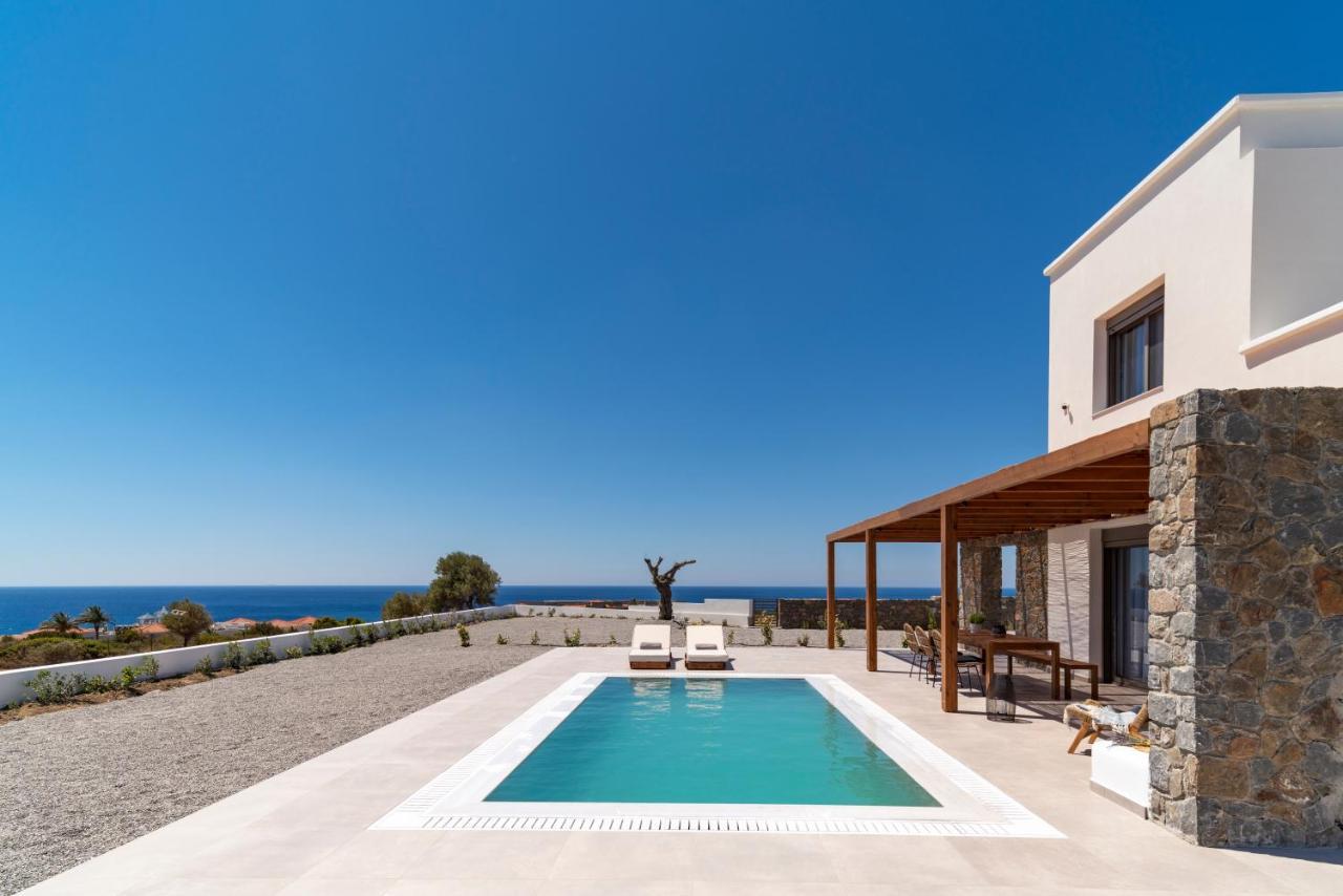 Terra D'Oro Sea View Villa With Private Pool Kiotari Exterior foto