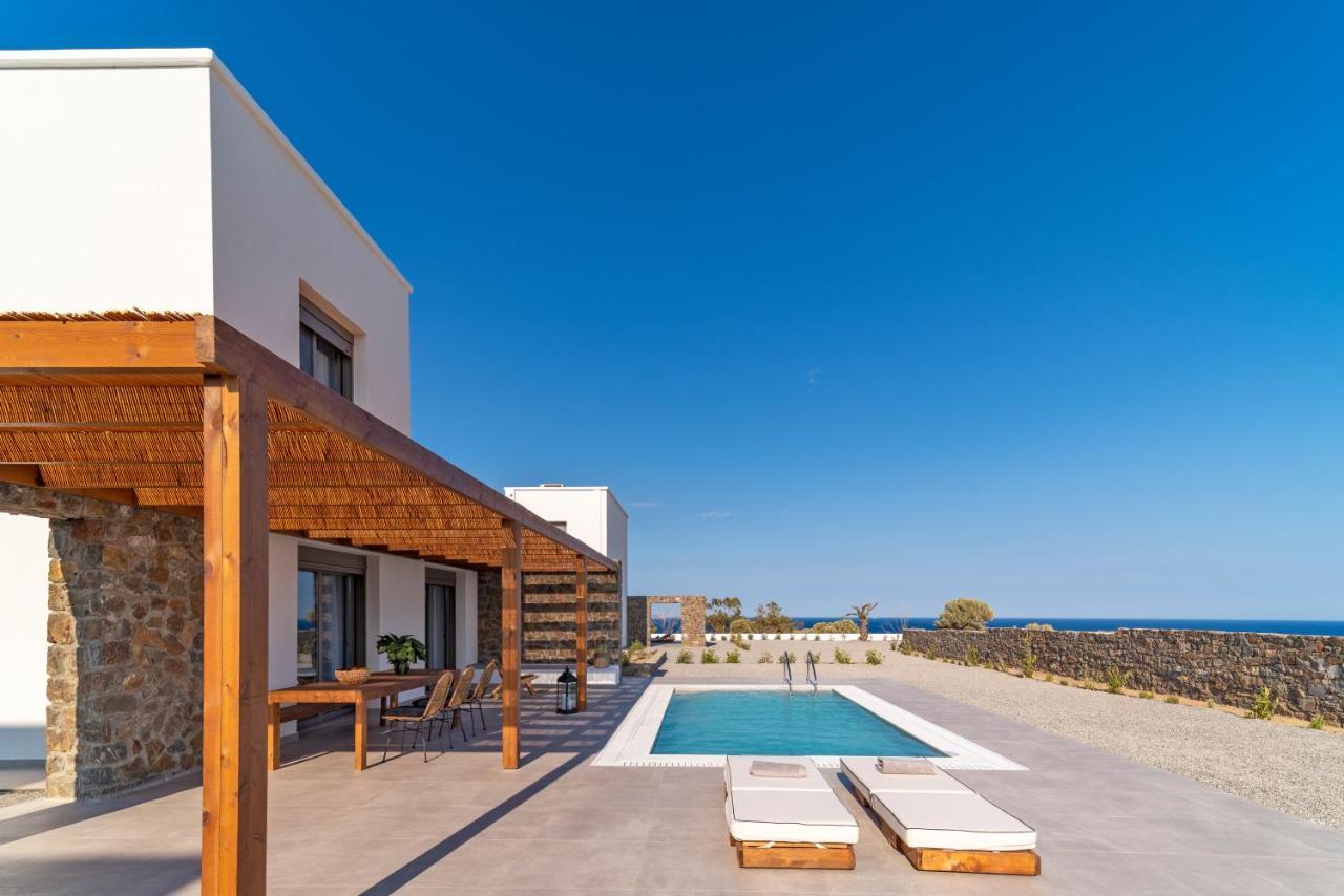 Terra D'Oro Sea View Villa With Private Pool Kiotari Exterior foto